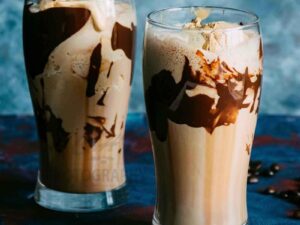 Cold coffee with icecream